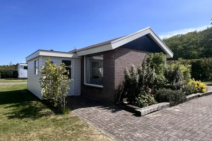 Coogherveld Texel vakantiehuisje Boszicht voordeur